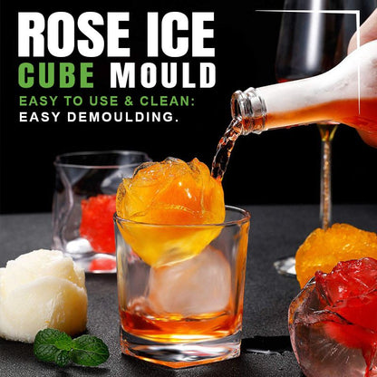 Push-Button Ice Cube Tray, 2-Stage Ice Cube Maker Mold with Lid and Storage Bin, Easy-Release Stackable, 2 Colors