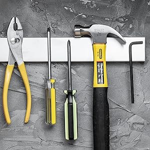 Magnetic Knife Holder, 14-Inch Stainless Steel Wall-Mounted Knife Strip and Magnetic Tool Bar for Kitchen Organization