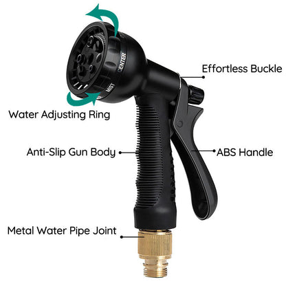 Expandable Garden Hose with 8-Mode Spray Nozzle, Lightweight No-Kink Flexible Water Hose for Watering & Car Washing, 50FT & 100FT