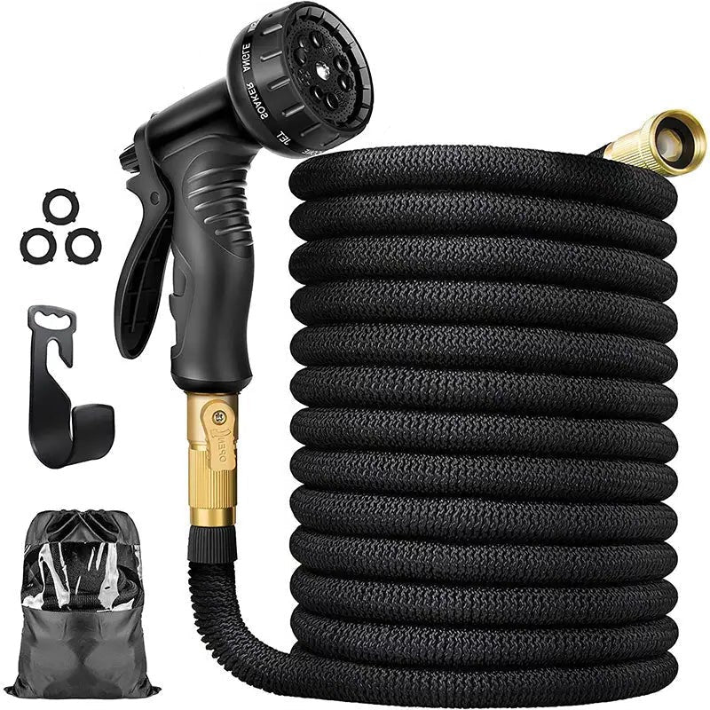 Expandable Garden Hose with 8-Mode Spray Nozzle, Lightweight No-Kink Flexible Water Hose for Watering & Car Washing, 50FT & 100FT
