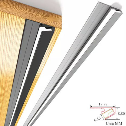 LED Under Cabinet Light Bars, Cuttable 12V Aluminum Strip Light for Kitchen, Shelf and Display, 3 Color Temperatures