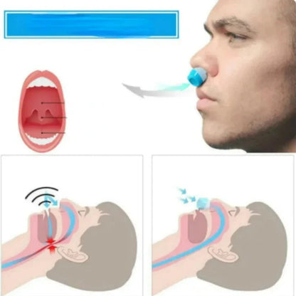 2-in-1 Anti-Snore Nose Clip, Reusable Silicone Nasal Vents with Air Filter for Sleep, Travel & Home, 3 Colors