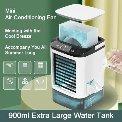 Personal Desk Cooling Fan, 3-Speed Mist Cooler for Bedroom and Office