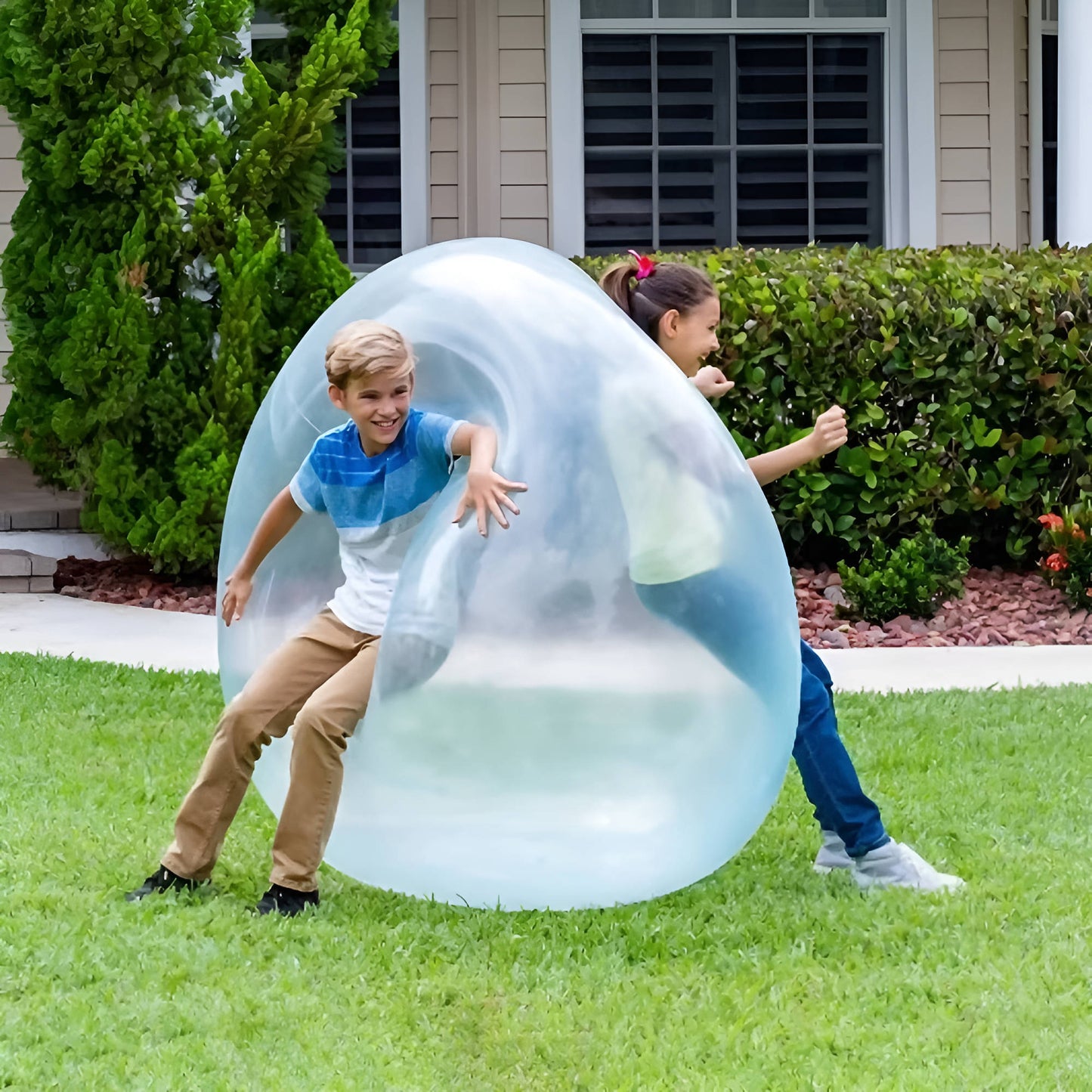 Giant Jelly Balloon Ball, 3 Pack Inflatable Squishy Kickball for Backyard, Pool and Beach Games for Kids and Adults