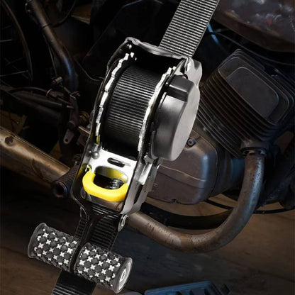 Retractable Ratchet Straps, 2 Pack Self-Winding Tie-Down Straps for Roof Rack, Trailer, Truck Bed and Cargo