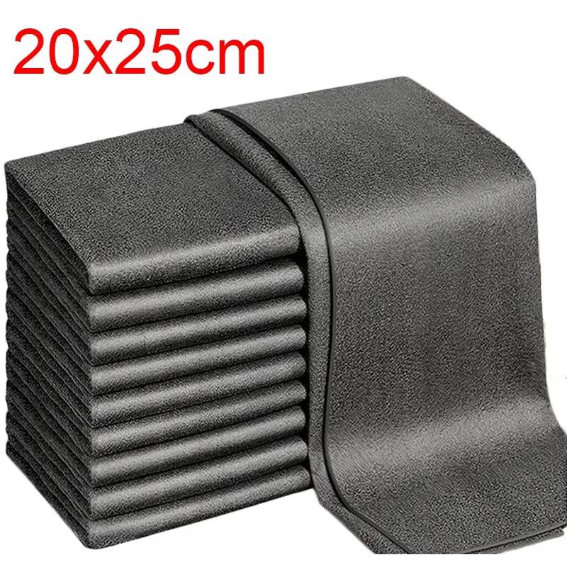 Microfiber Cleaning Cloths, 10 Pack Reusable Streak-Free Towels for Glass, Windows, Car Detailing & Kitchen, Lint-Free Wash Rags