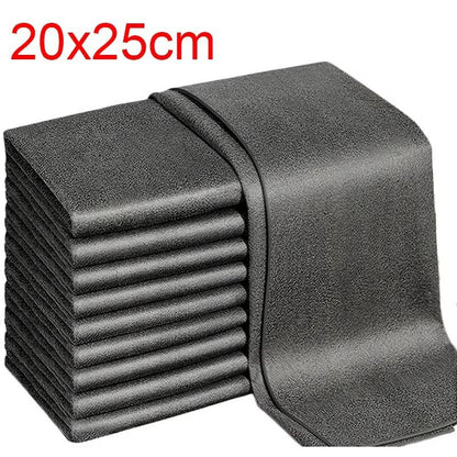 Microfiber Cleaning Cloths, 10 Pack Reusable Streak-Free Towels for Glass, Windows, Car Detailing & Kitchen, Lint-Free Wash Rags