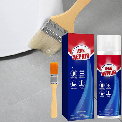 Waterproof Sealant Spray, 2 Pack Flexible Rubberized Leak Seal Spray for Roof, Gutter, Tile & Concrete Crack Repair