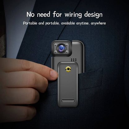 4K Mini Body Camera, Wearable WiFi Pocket Cam with 180-Degree Lens for Commuting, Walks and Documentation