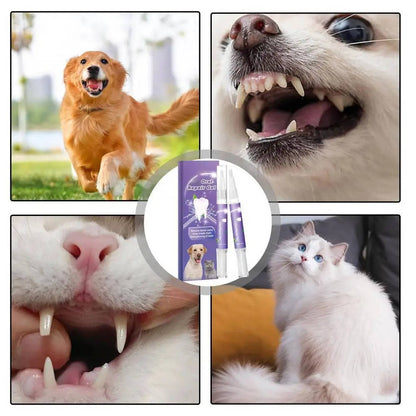 Dog Oral Repair Gel, 3 Pack Plant-Based Dental Gel for Dogs for Fresh Breath and Teeth Cleaning at Home