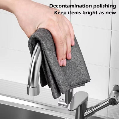 Microfiber Cleaning Cloths, 10 Pack Reusable Streak-Free Towels for Glass, Windows, Car Detailing & Kitchen, Lint-Free Wash Rags