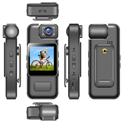 4K Mini Body Camera, Wearable WiFi Pocket Cam with 180-Degree Lens for Commuting, Walks and Documentation