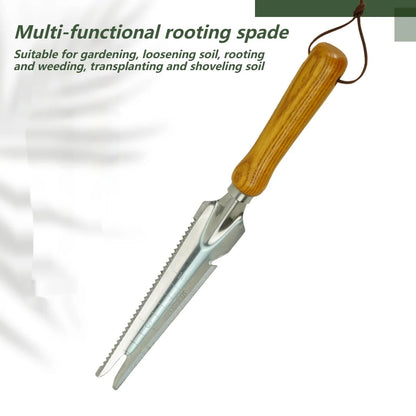 5-in-1 Stainless Steel Weed Puller, Hand Weeding Tool with Digger and Transplanter for Garden and Flower Beds
