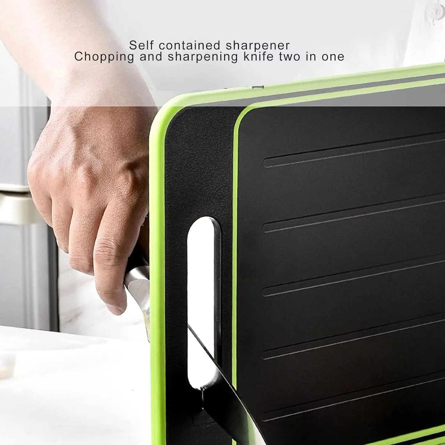4-in-1 Cutting Board with Defrosting Tray, Chopping Board with Fast Meat Thaw Plate for Kitchen Prep, 2 Sizes