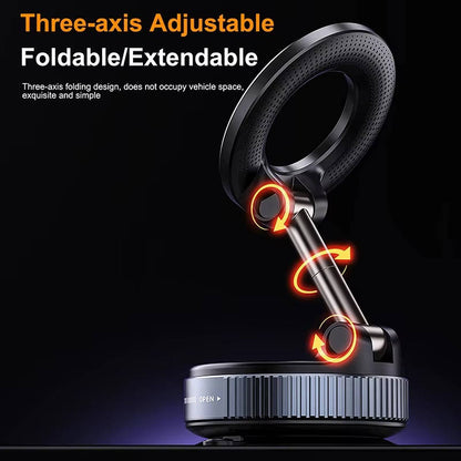 360 Magnetic Phone Holder for Car, Suction Cup Dashboard and Windshield Mount for Hands-Free GPS, Calls and Navigation