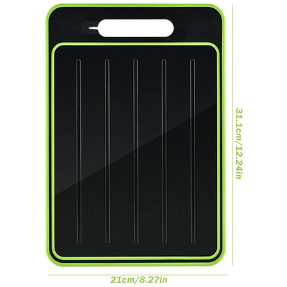 4-in-1 Cutting Board with Defrosting Tray, Chopping Board with Fast Meat Thaw Plate for Kitchen Prep, 2 Sizes