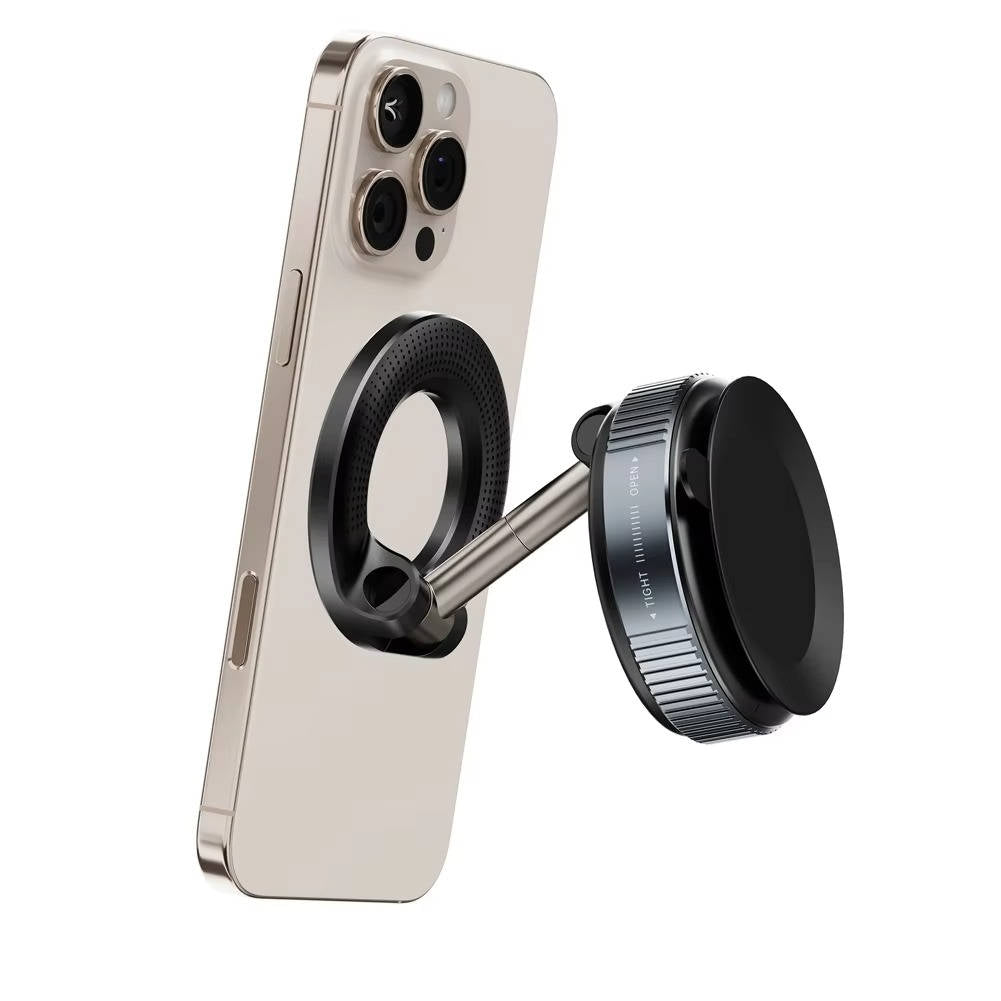 360 Magnetic Phone Holder for Car, Suction Cup Dashboard and Windshield Mount for Hands-Free GPS, Calls and Navigation