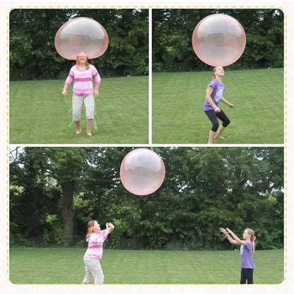 Giant Jelly Balloon Ball, 3 Pack Inflatable Squishy Kickball for Backyard, Pool and Beach Games for Kids and Adults