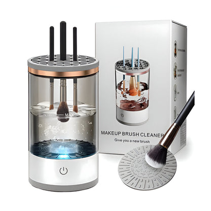 Electric Makeup Brush Cleaner, Automatic UV Sterilizing Brush Washer and Dryer for Cosmetic Brushes, Vanity Cleaner