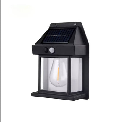 Solar Motion Sensor Wall Light, 2 Pack 600 Lumen Outdoor Waterproof Security Light with 3 Modes for Walls & Walkways