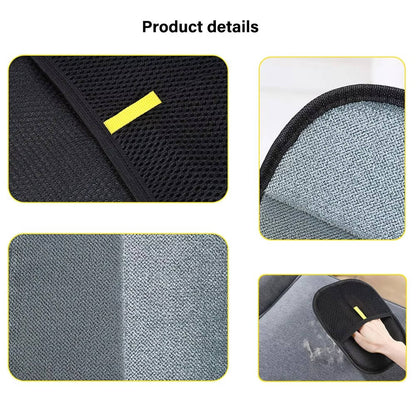 Pet Hair Remover Glove, 2 Pack Dog and Cat Grooming Deshedding Gloves with Textured Massage Mitt for Loose Fur