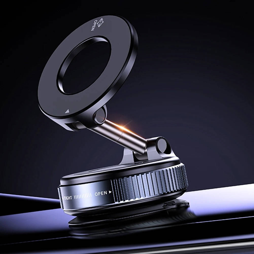 360 Magnetic Phone Holder for Car, Suction Cup Dashboard and Windshield Mount for Hands-Free GPS, Calls and Navigation