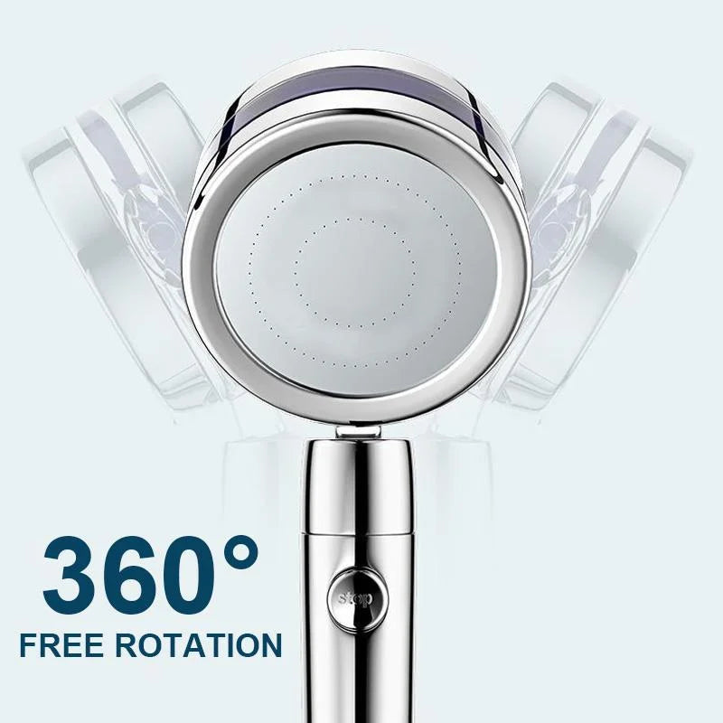 360 High-Pressure Shower Head, Water-Saving Handheld Shower Head with Filter and Massage Spray for Low Pressure, 5 Colors