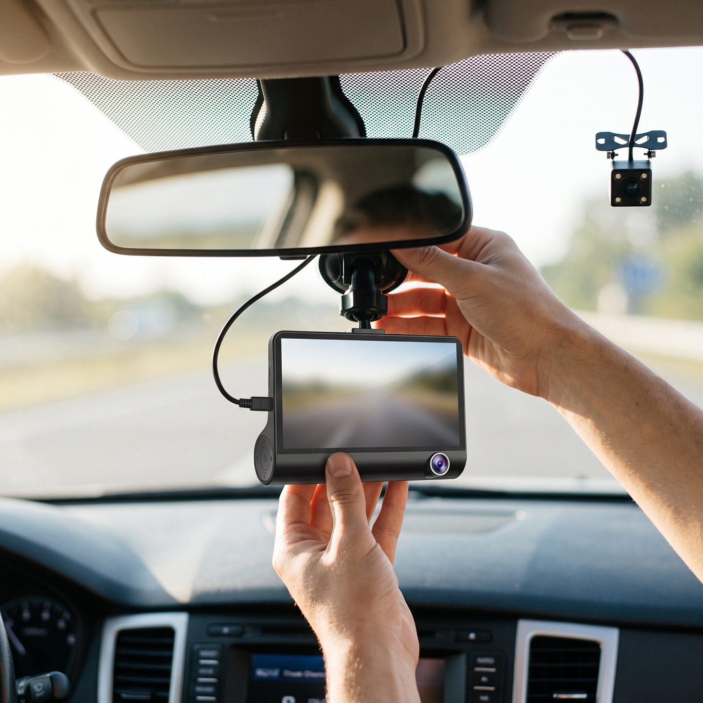 Front and rear dash cam