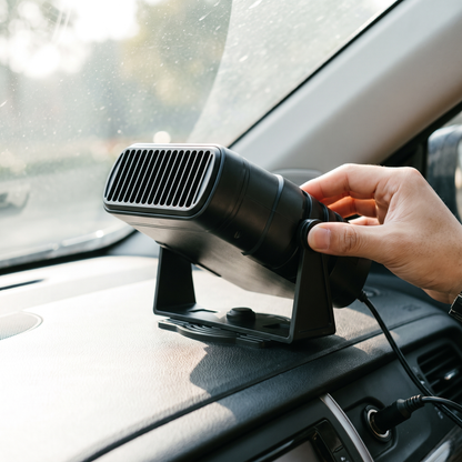 Portable Car Heater — inside a real car — real-scene lifestyle v4