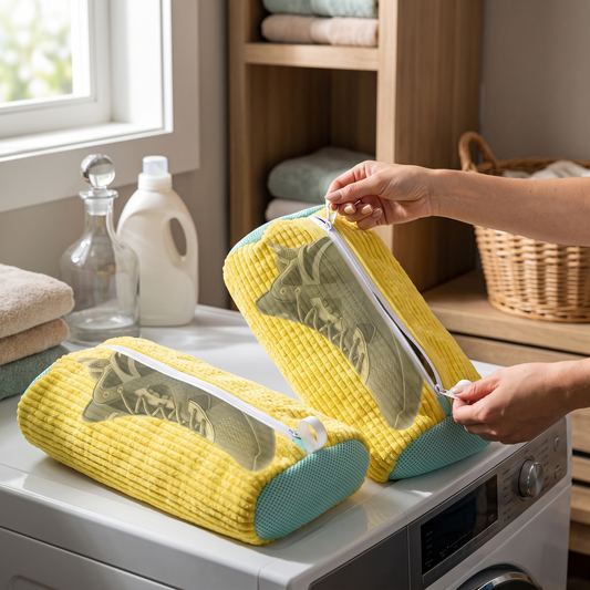 Shoe Washing Bag — laundry room — real-scene lifestyle v4