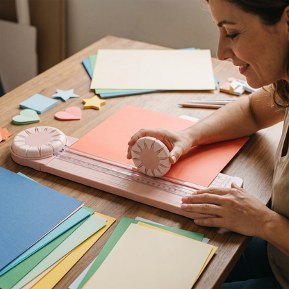 Craft Paper Trimmer — craft desk cutting paper — real-scene lifestyle v4
