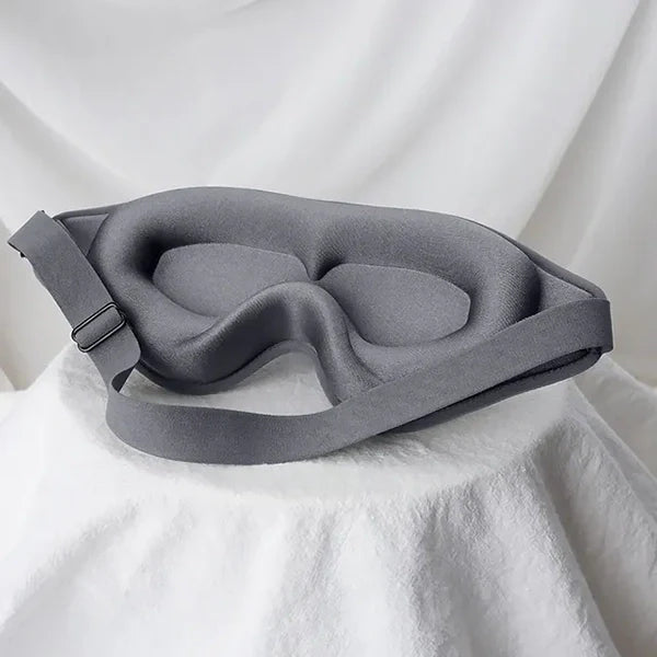 3D Memory Foam Sleep Mask, Contoured Blackout Eye Mask for Sleeping and Travel, Breathable and Adjustable, 3 Colors