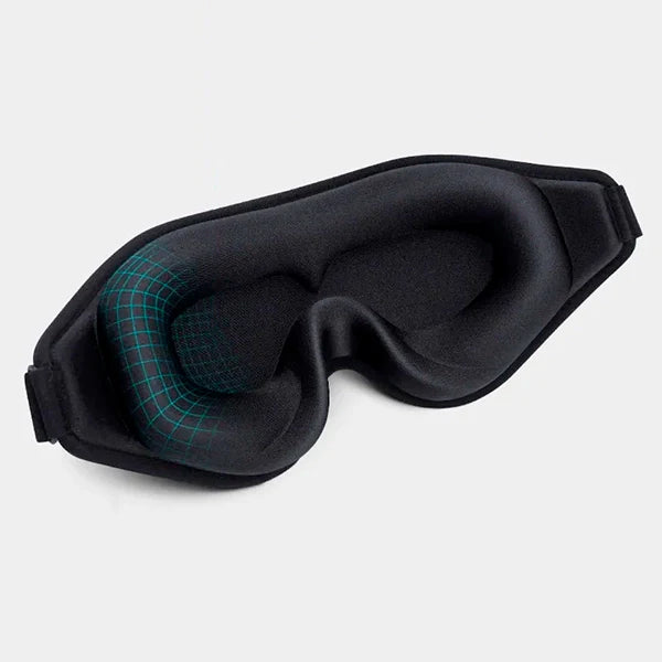 3D Memory Foam Sleep Mask, Contoured Blackout Eye Mask for Sleeping and Travel, Breathable and Adjustable, 3 Colors