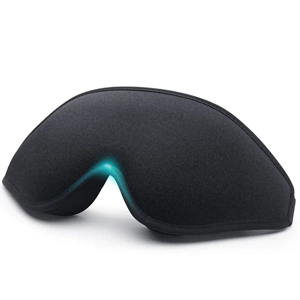 3D Memory Foam Sleep Mask, Contoured Blackout Eye Mask for Sleeping and Travel, Breathable and Adjustable, 3 Colors