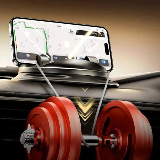 Rotating Car Phone Holder, 360-Degree Dashboard and Air Vent Mount for Phones 4 to 6.5 Inches, Tool-Free Install