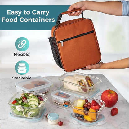 Food Storage Container Set, 35-Piece BPA-Free Meal Prep Containers with Airtight Lids for Fridge, Freezer and Pantry