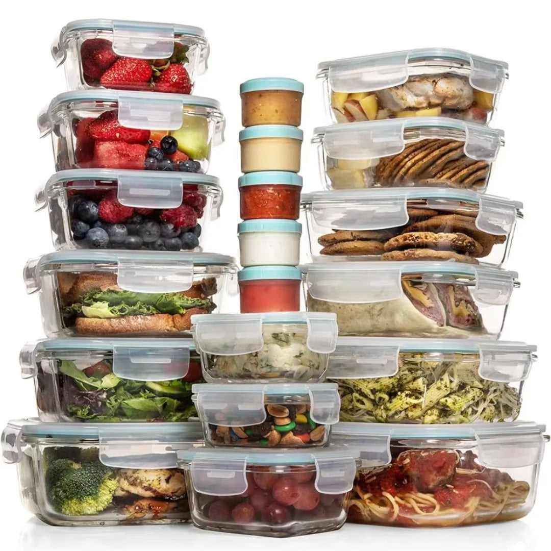 Food Storage Container Set, 35-Piece BPA-Free Meal Prep Containers with Airtight Lids for Fridge, Freezer and Pantry