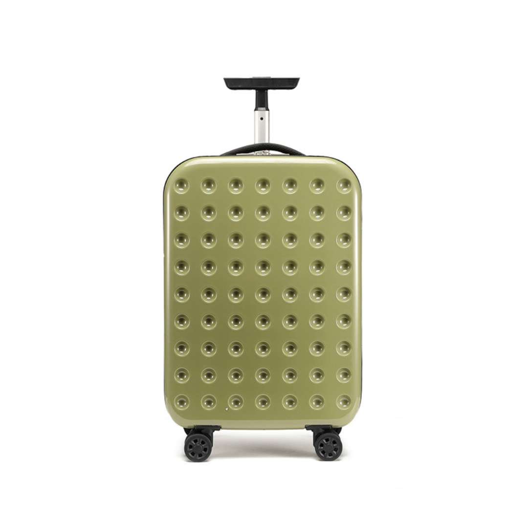 Foldable Spinner Suitcase, Collapsible Hardshell Checked Luggage with Spinner Wheels and Lock, Space-Saving, 4 Colors