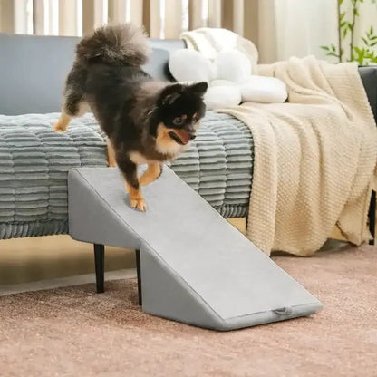 2-in-1 Convertible Dog Ramp and Step Stool, Foldable Non-Slip Pet Ramp for Couch, Bed and Car, Senior Dogs, 3 Colors