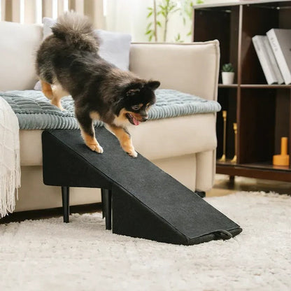 2-in-1 Convertible Dog Ramp and Step Stool, Foldable Non-Slip Pet Ramp for Couch, Bed and Car, Senior Dogs, 3 Colors