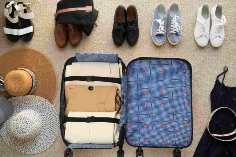 Foldable Spinner Suitcase, Collapsible Hardshell Checked Luggage with Spinner Wheels and Lock, Space-Saving, 4 Colors