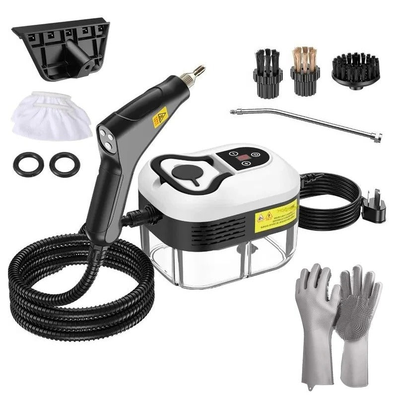 High Pressure Steam Cleaner, 2500W Handheld Steamer for Kitchen, Bathroom, Upholstery, Car and Grout, Chemical-Free