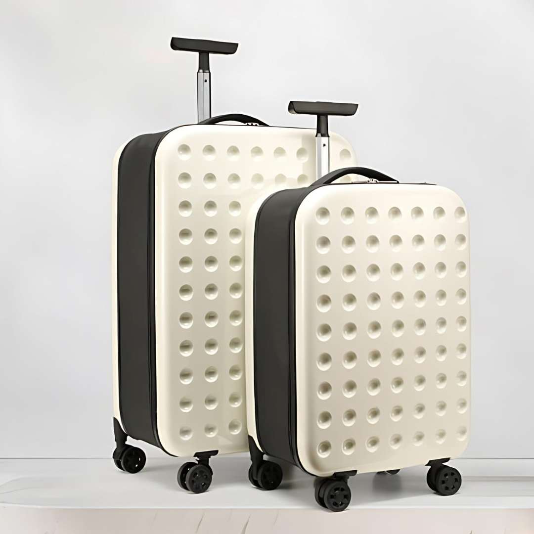 Foldable Spinner Suitcase, Collapsible Hardshell Checked Luggage with Spinner Wheels and Lock, Space-Saving, 4 Colors