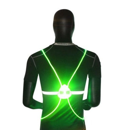 Reflective LED Safety Vest, Rechargeable High-Visibility Light-Up Vest for Night Running, Cycling and Dog Walking, 5 Colors