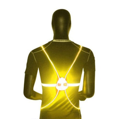 Reflective LED Safety Vest, Rechargeable High-Visibility Light-Up Vest for Night Running, Cycling and Dog Walking, 5 Colors
