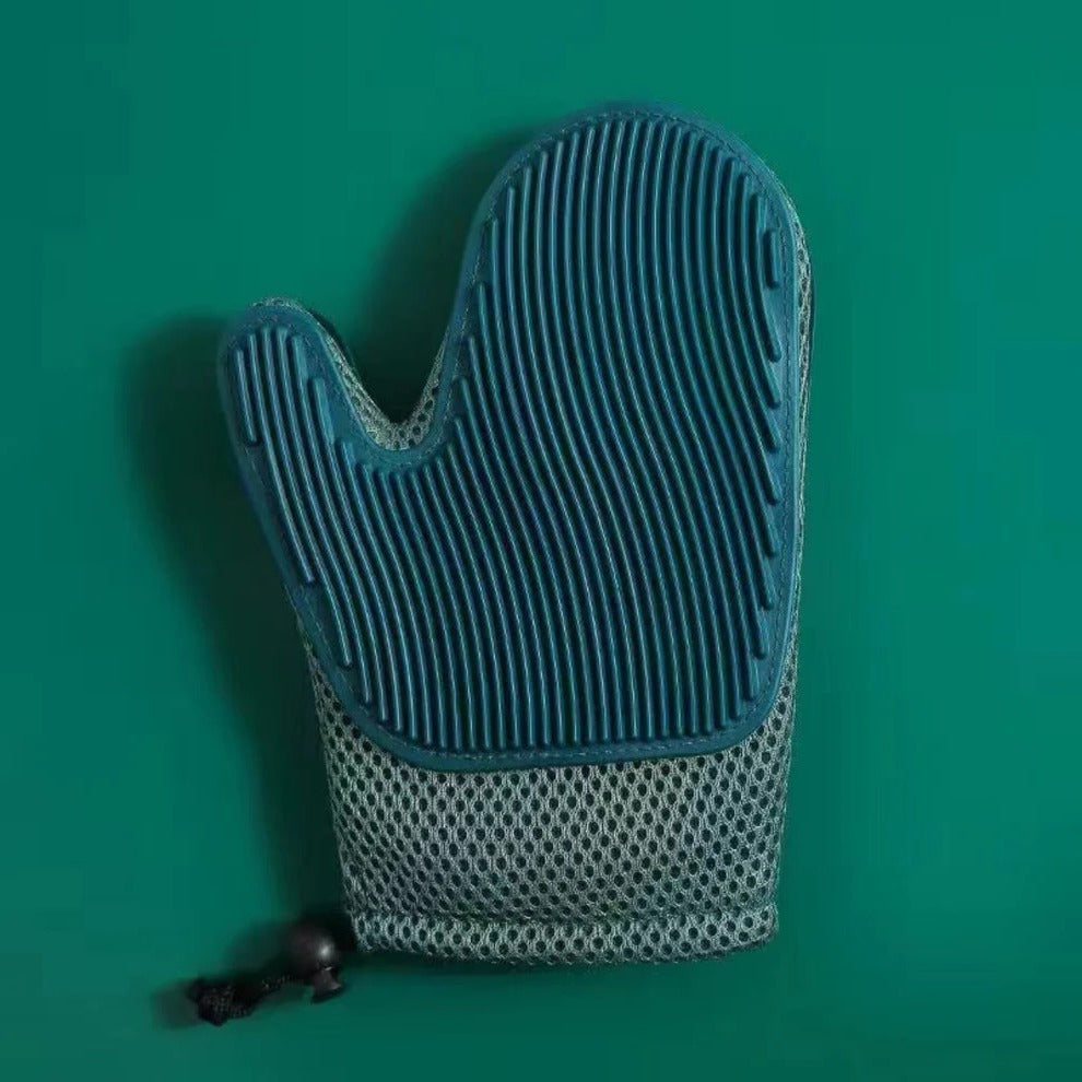Cat Grooming Glove, Dog and Cat Deshedding Massage Mitt with Soft Bristles for Gentle Brushing, 3 Colors, Left or Right