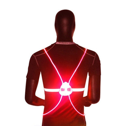 Reflective LED Safety Vest, Rechargeable High-Visibility Light-Up Vest for Night Running, Cycling and Dog Walking, 5 Colors