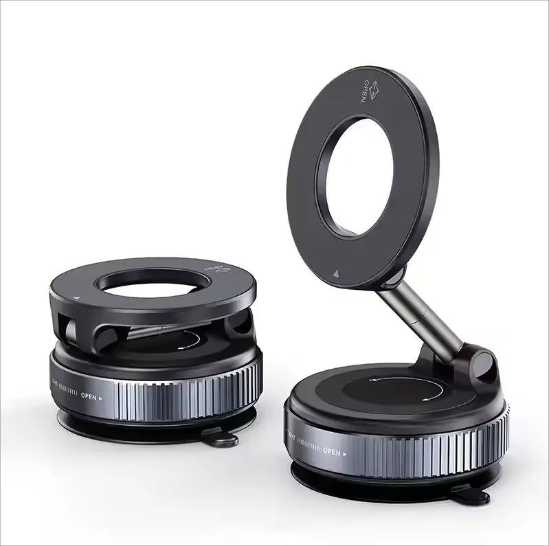 360 Magnetic Phone Holder for Car, Suction Cup Dashboard and Windshield Mount for Hands-Free GPS, Calls and Navigation