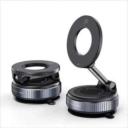 360 Magnetic Phone Holder for Car, Suction Cup Dashboard and Windshield Mount for Hands-Free GPS, Calls and Navigation