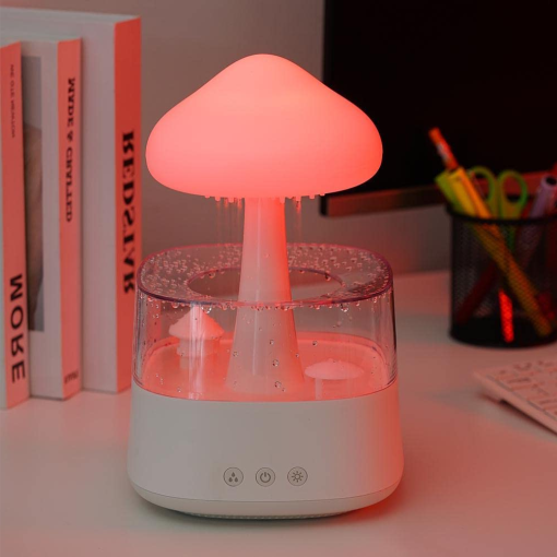 Rain Cloud Aromatherapy Diffuser, 2-in-1 Essential Oil Humidifier and Raining Cloud Night Light for Bedroom & Desk